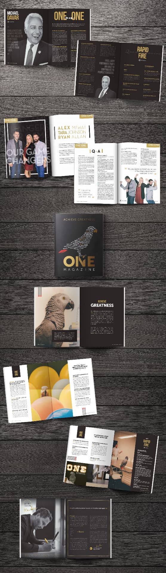 ONE Magazine editorial portfolio example